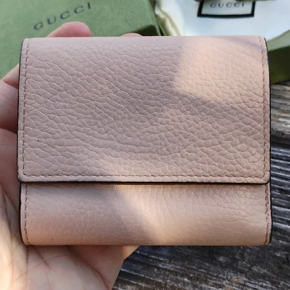 Gucci Blind For Love Blush Pink Compact Wallet With Box, Dustbag & Ribbon - Picture 5 of 12